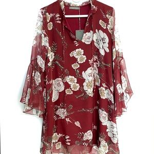 Lola Sheer Floral Dress